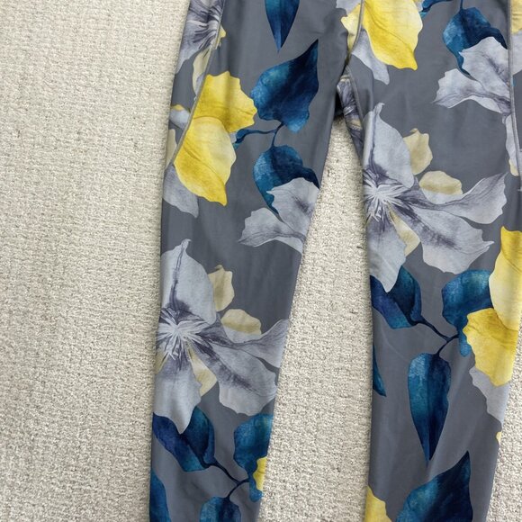 Calia by Carrie Underwood Energize Legging Sz L Blue/yellow Floral AOP Yoga Run - Picture 5 of 15